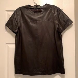 Theory Leather Top